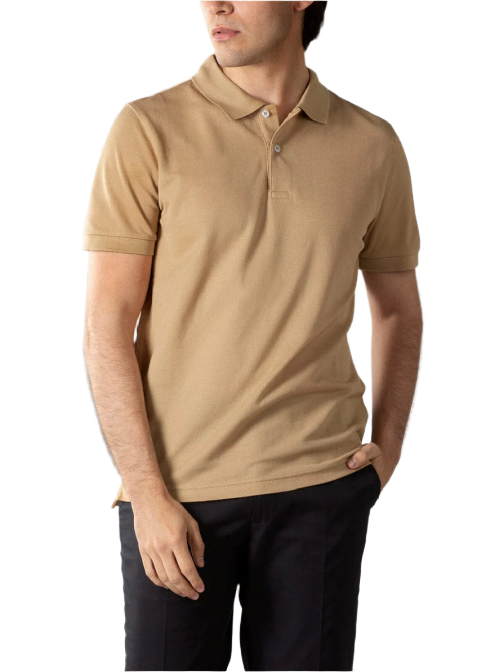 Brown Polo T-Shirt for Men - Earthy and Stylish
