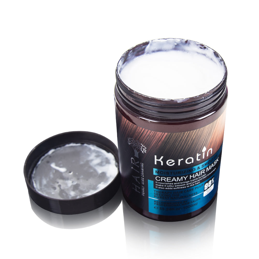 Keratin Creamy Hair Mask 1kg - Smooth & Shine Hair