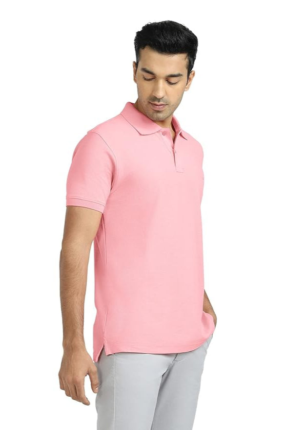 Pink Polo T-Shirt for Men - Vibrant and Stylish